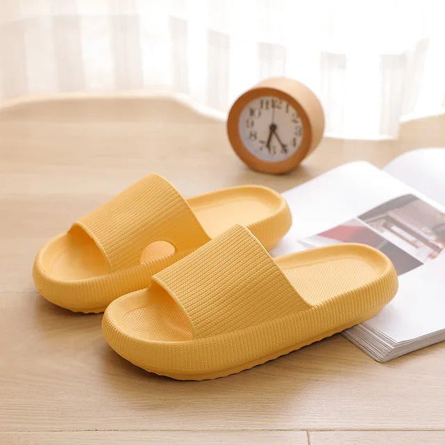 2022 women EVA Thick Bottom Anti-Slip Bathroom Slippers Unisex Home Bath Slides Shoes Summer Sandals Platform Men Flip Flops