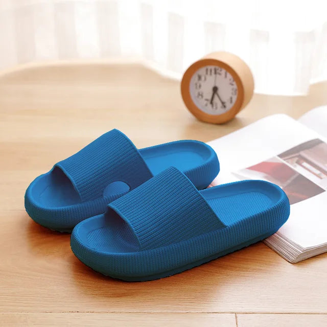 2022 women EVA Thick Bottom Anti-Slip Bathroom Slippers Unisex Home Bath Slides Shoes Summer Sandals Platform Men Flip Flops