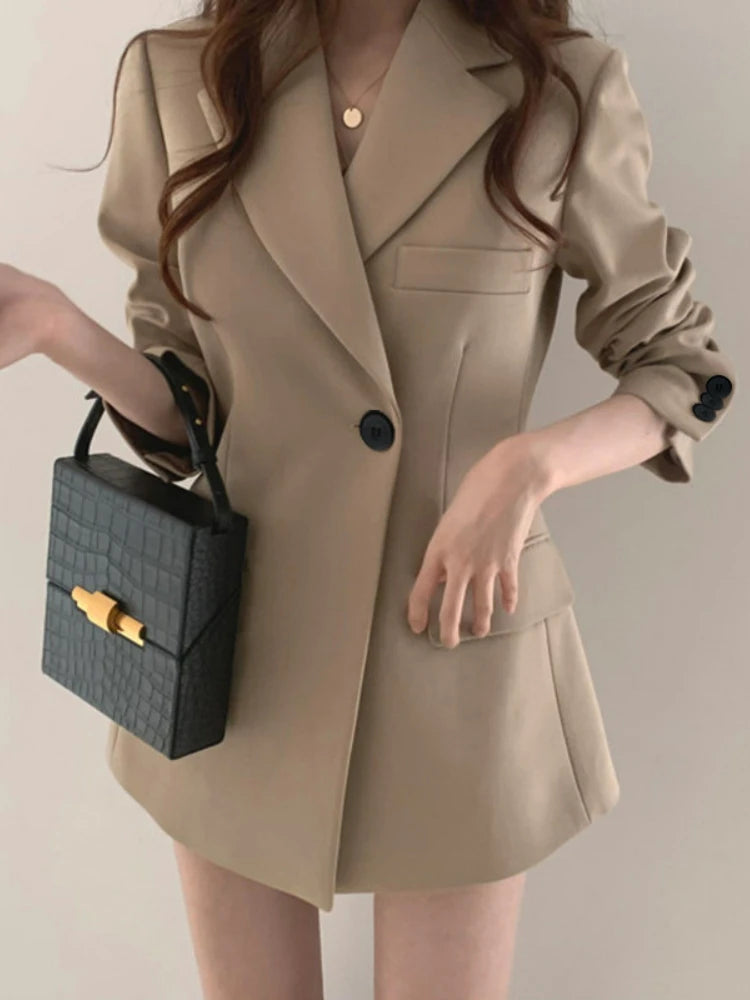 Blazer for Women Spring Autumn New in Woman 2023 Slim Office Lady Suit Coat Women's Blazer Women Khaki Blazer Women's Jacket