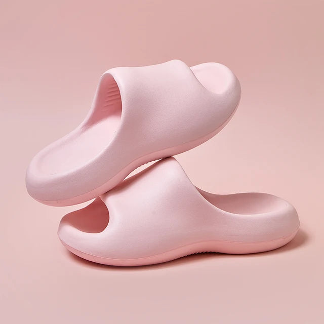 Eva Platform Pillow Slippers Slides for Women 2024 Summer Beach Soft Cloud Slippers Woman Lightweight Anti Slip Shower Sandals