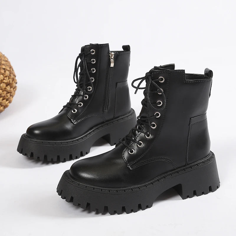 New Arrivals Soft Boots Women Shoes Woman Boots Fashion Round PU Ankle Boots 2023 Winter Elastic Black Boots Comfortable Boots