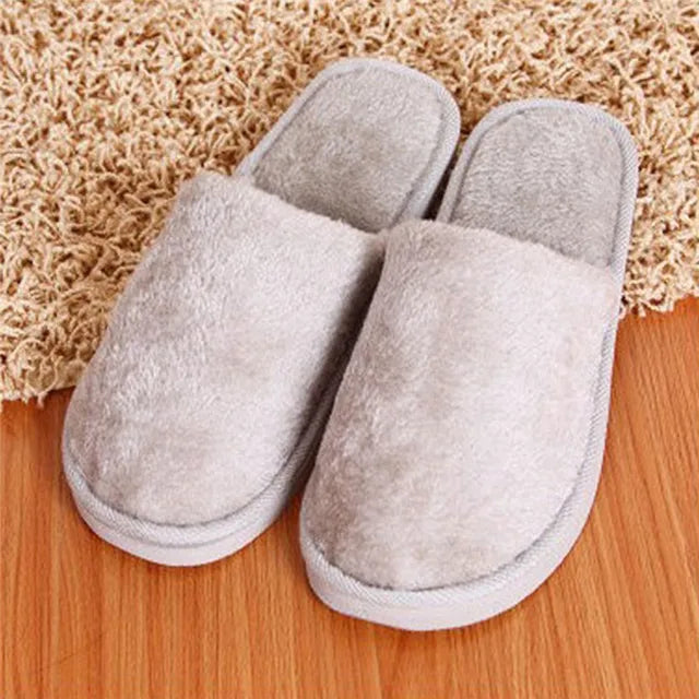 Women Home Slippers Indoor Bedroom Light Eva Couple Slipper Solid Soft Flip Flops Autumn Winter Warm Furry Plush Shoes 2023 New