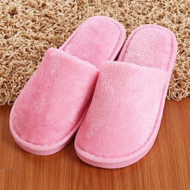 Women Home Slippers Indoor Bedroom Light Eva Couple Slipper Solid Soft Flip Flops Autumn Winter Warm Furry Plush Shoes 2023 New