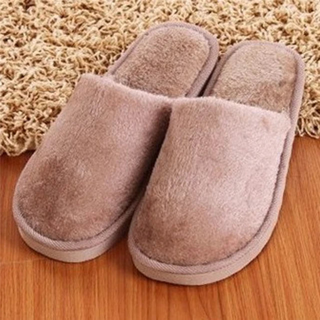 Women Home Slippers Indoor Bedroom Light Eva Couple Slipper Solid Soft Flip Flops Autumn Winter Warm Furry Plush Shoes 2023 New