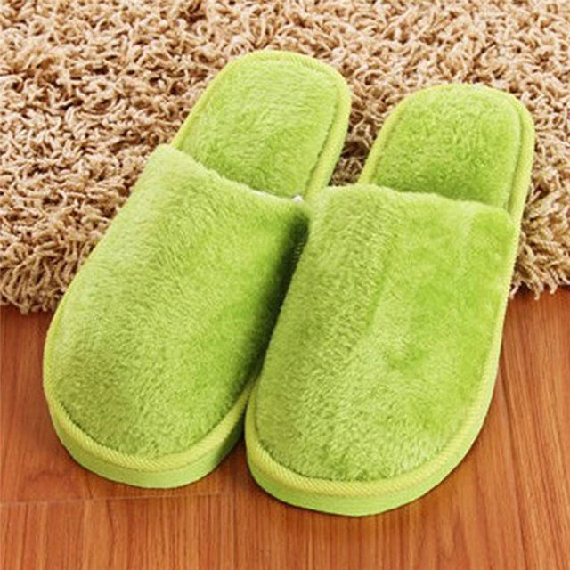 Women Home Slippers Indoor Bedroom Light Eva Couple Slipper Solid Soft Flip Flops Autumn Winter Warm Furry Plush Shoes 2023 New