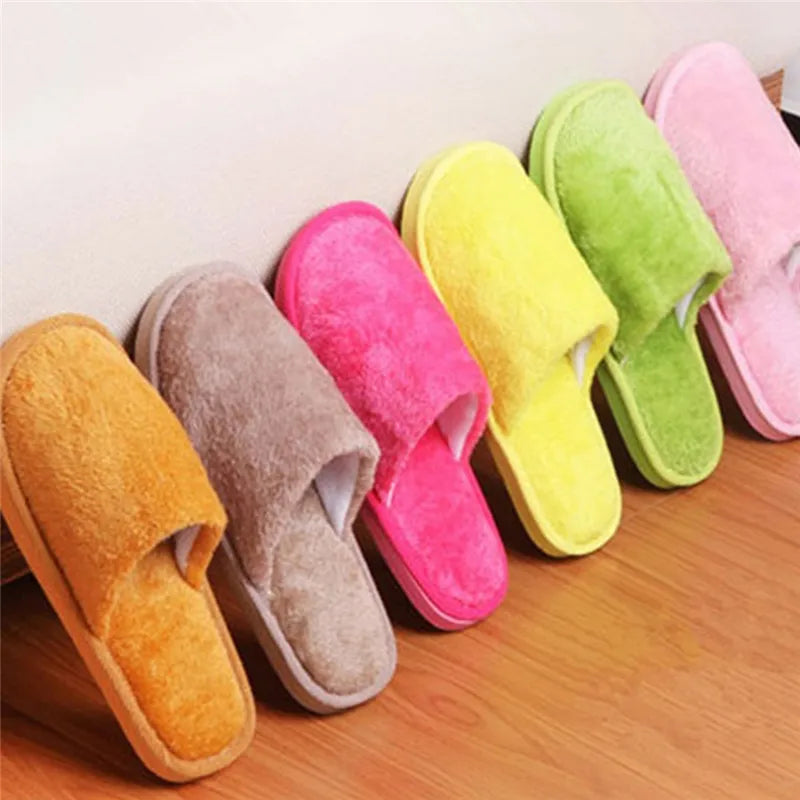 Women Home Slippers Indoor Bedroom Light Eva Couple Slipper Solid Soft Flip Flops Autumn Winter Warm Furry Plush Shoes 2023 New