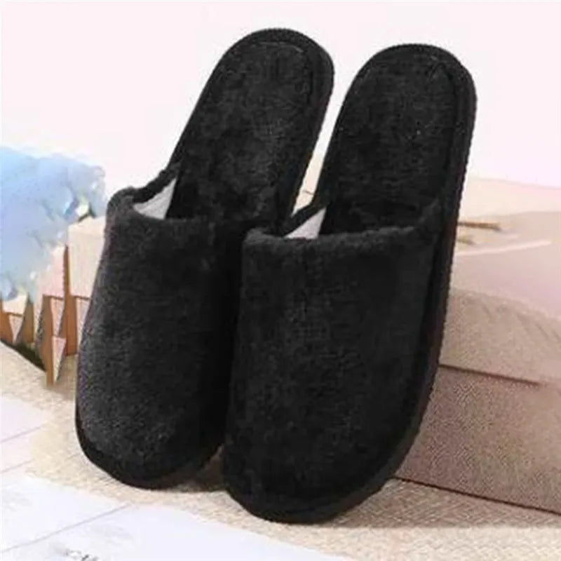 Women Home Slippers Indoor Bedroom Light Eva Couple Slipper Solid Soft Flip Flops Autumn Winter Warm Furry Plush Shoes 2023 New