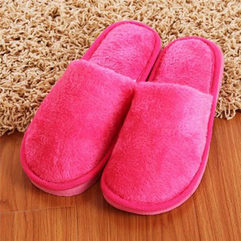 Women Home Slippers Indoor Bedroom Light Eva Couple Slipper Solid Soft Flip Flops Autumn Winter Warm Furry Plush Shoes 2023 New