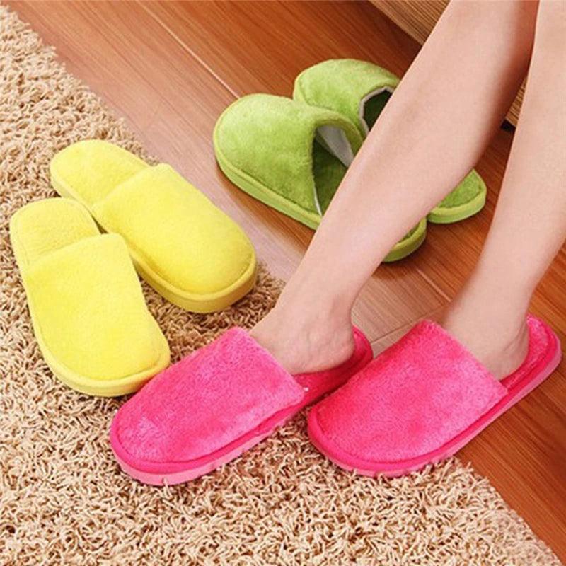 Women Home Slippers Indoor Bedroom Light Eva Couple Slipper Solid Soft Flip Flops Autumn Winter Warm Furry Plush Shoes 2023 New