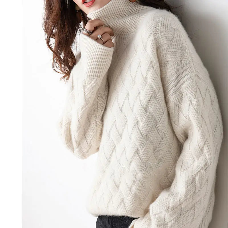 Women Loose Sweater Winter Casual Chic Cashmere Oversize Thick Sweater Pullovers Pullover Female Long Sleeve S-3XL